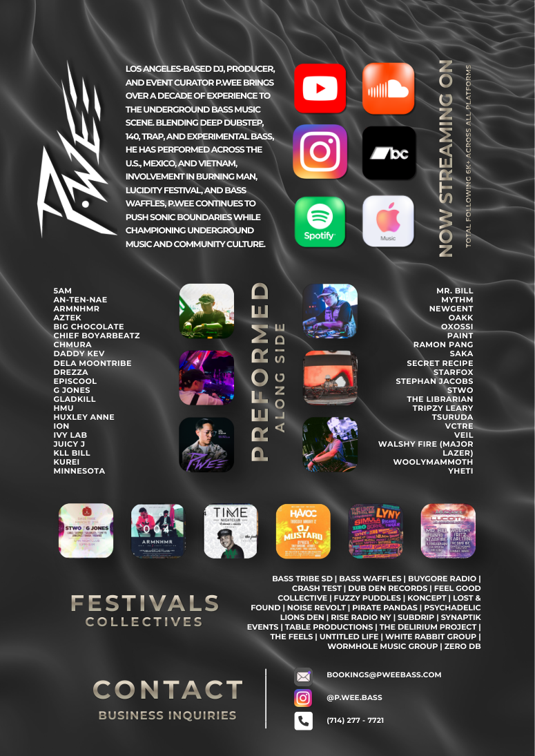 Preview of the p.wee one-page electronic press kit